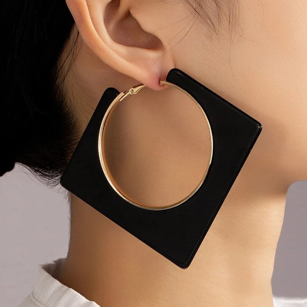 SKS Black and Gold New Vibe Earrings